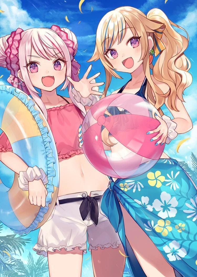 Twice Artbook Cover Illustration<br>by [https://twitter.com/haru_sugar02/status/1147808451218661376 Shugao]