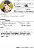 Deat's vtuber profile