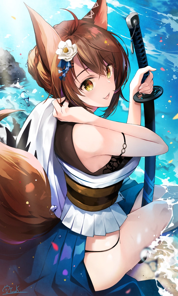 Summer Outfit Illustration by Yuzuki