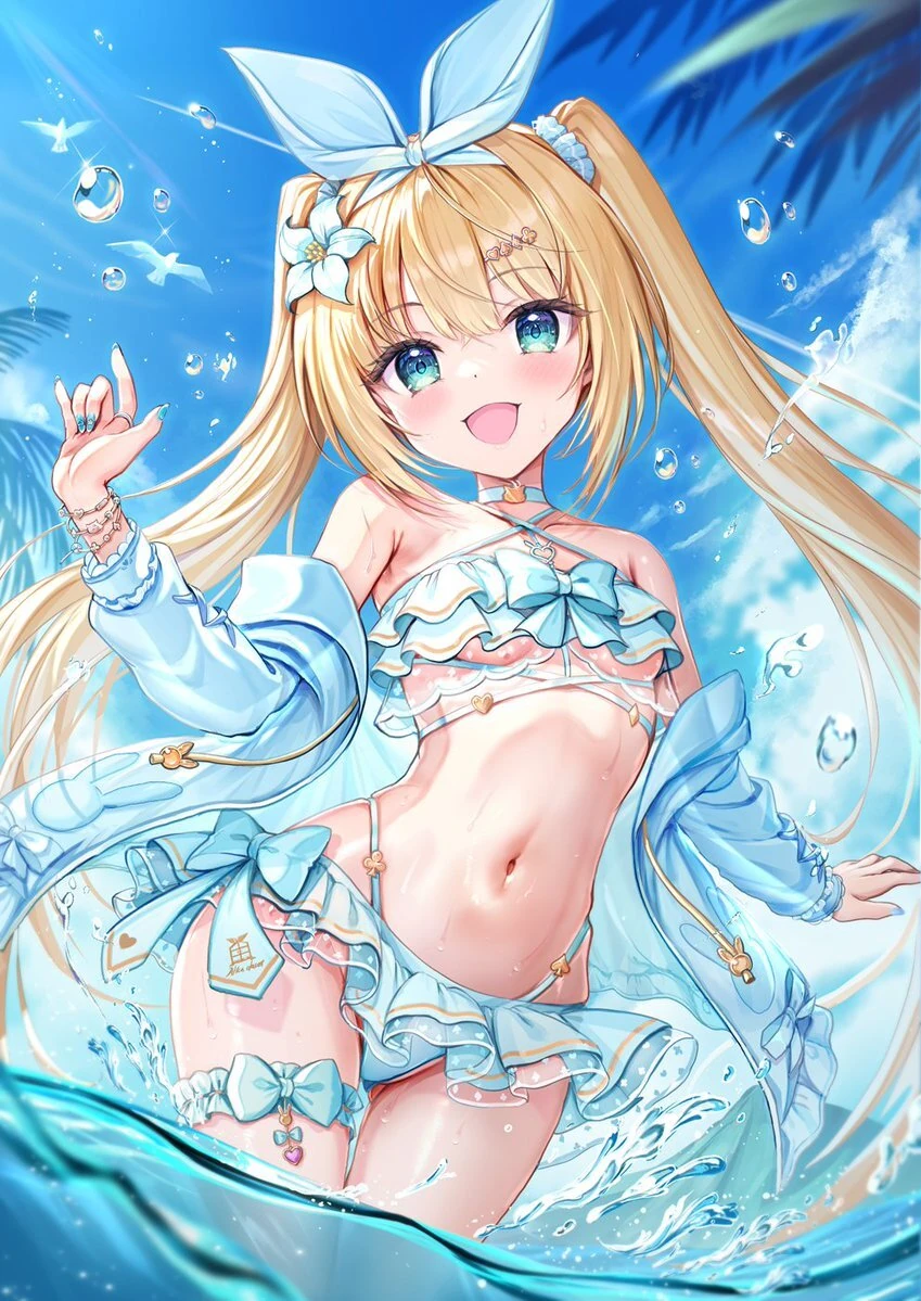 Pure White Summer Illustration<br>by Akabane