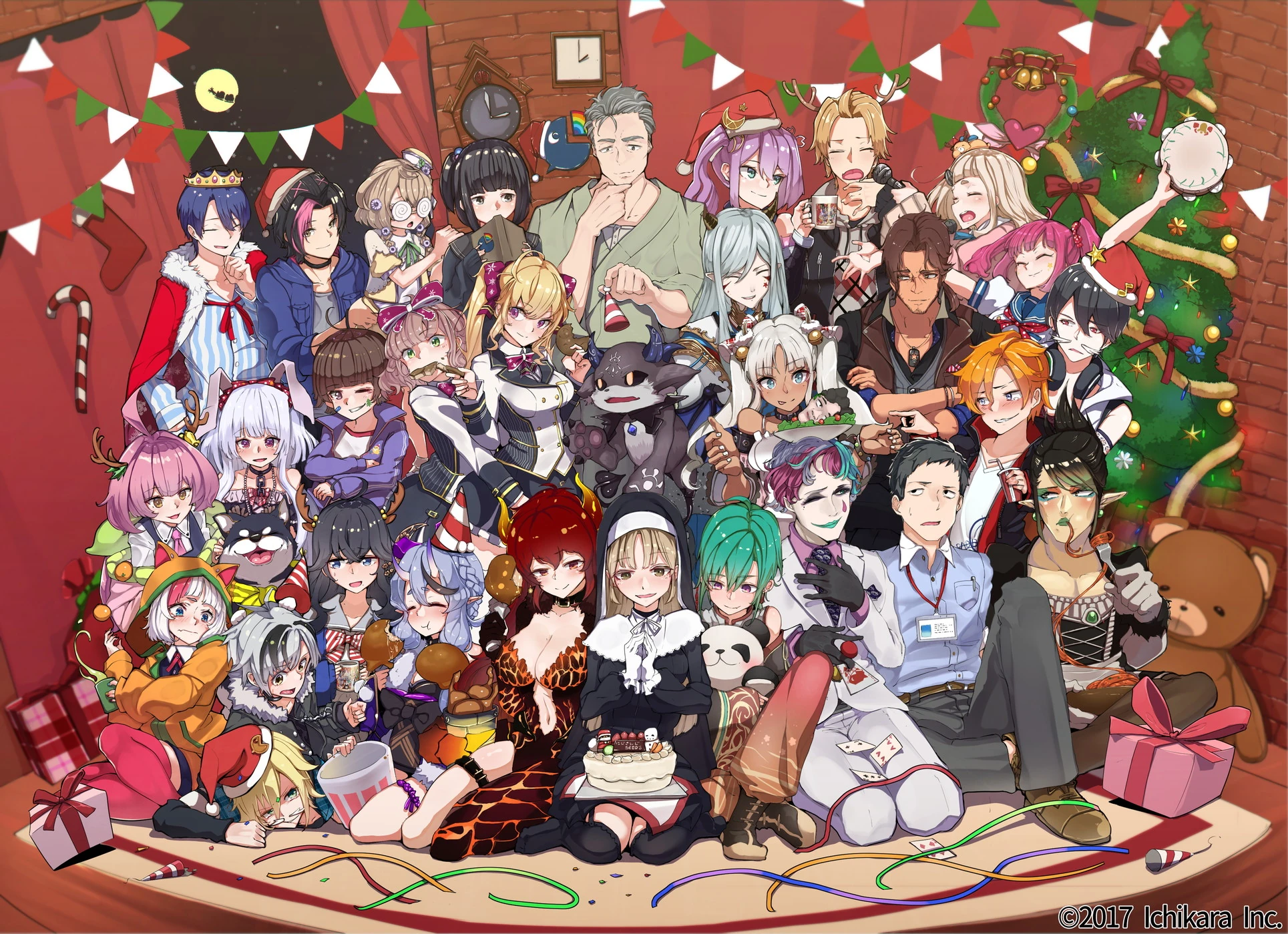 NIJISANJI SEEDs Christmas 2018 Goods Illustration<br>by Hanazawa Suou