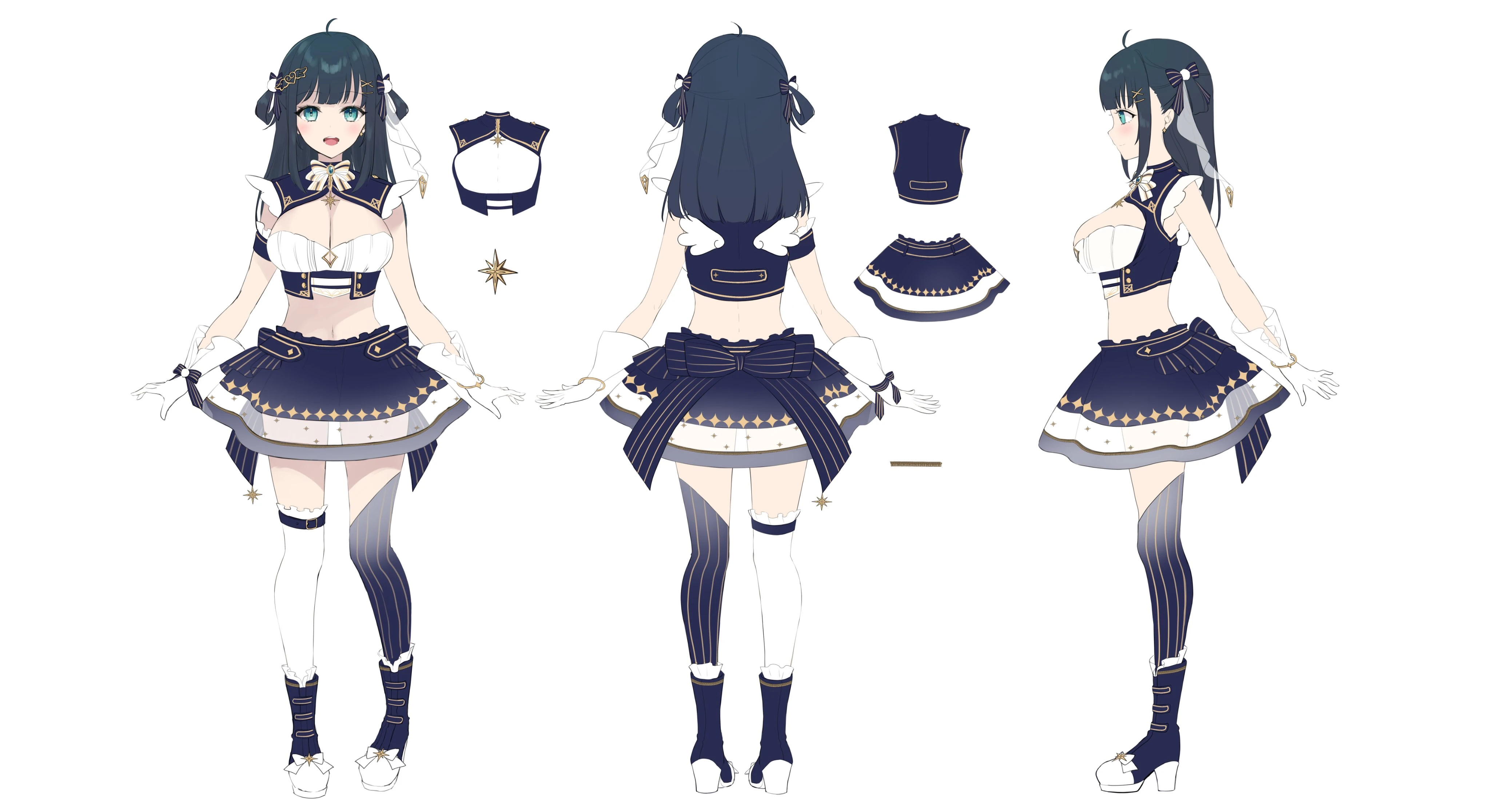 3D Idol Outfit (Legacy) reference sheet<br>by Haneyuki