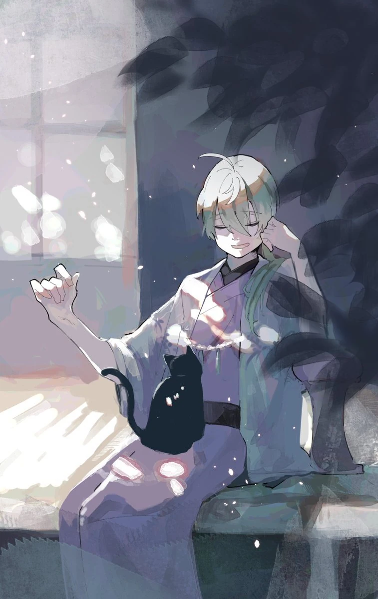 by V