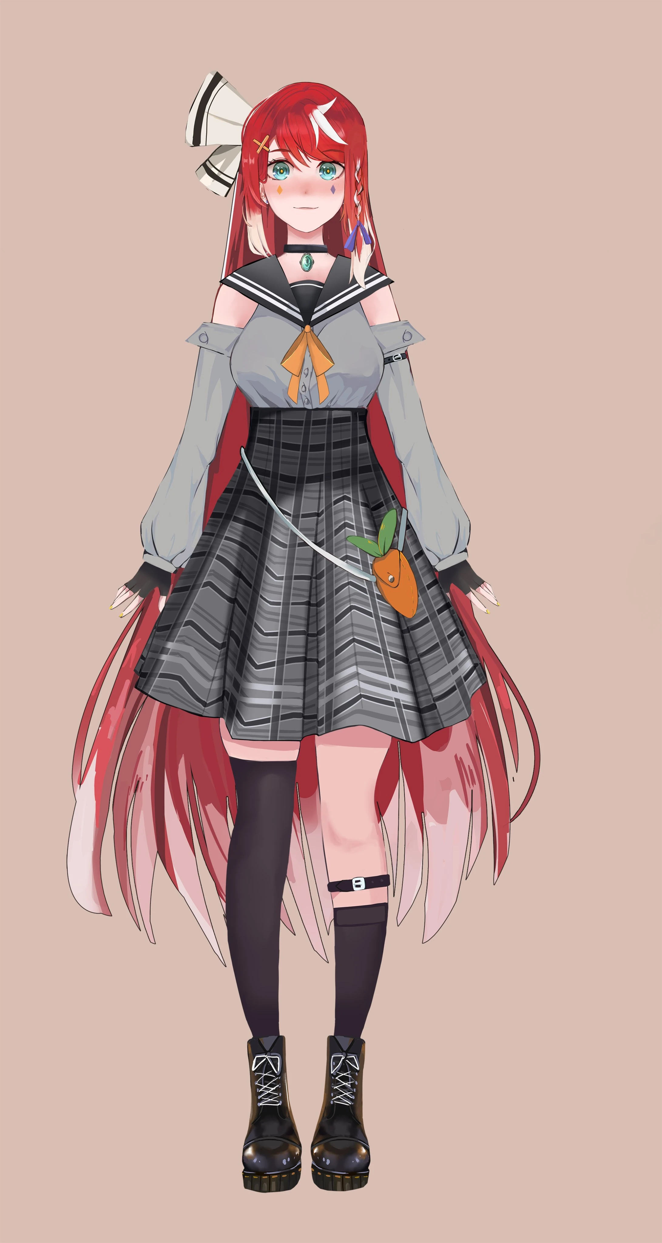 Hair down