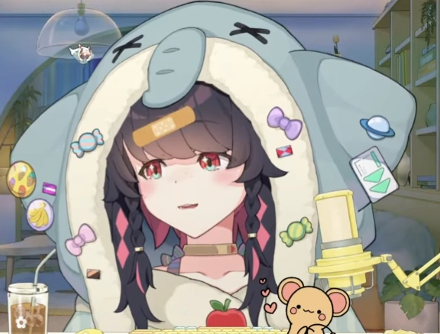 Injured Mivi: When her head got bonked.