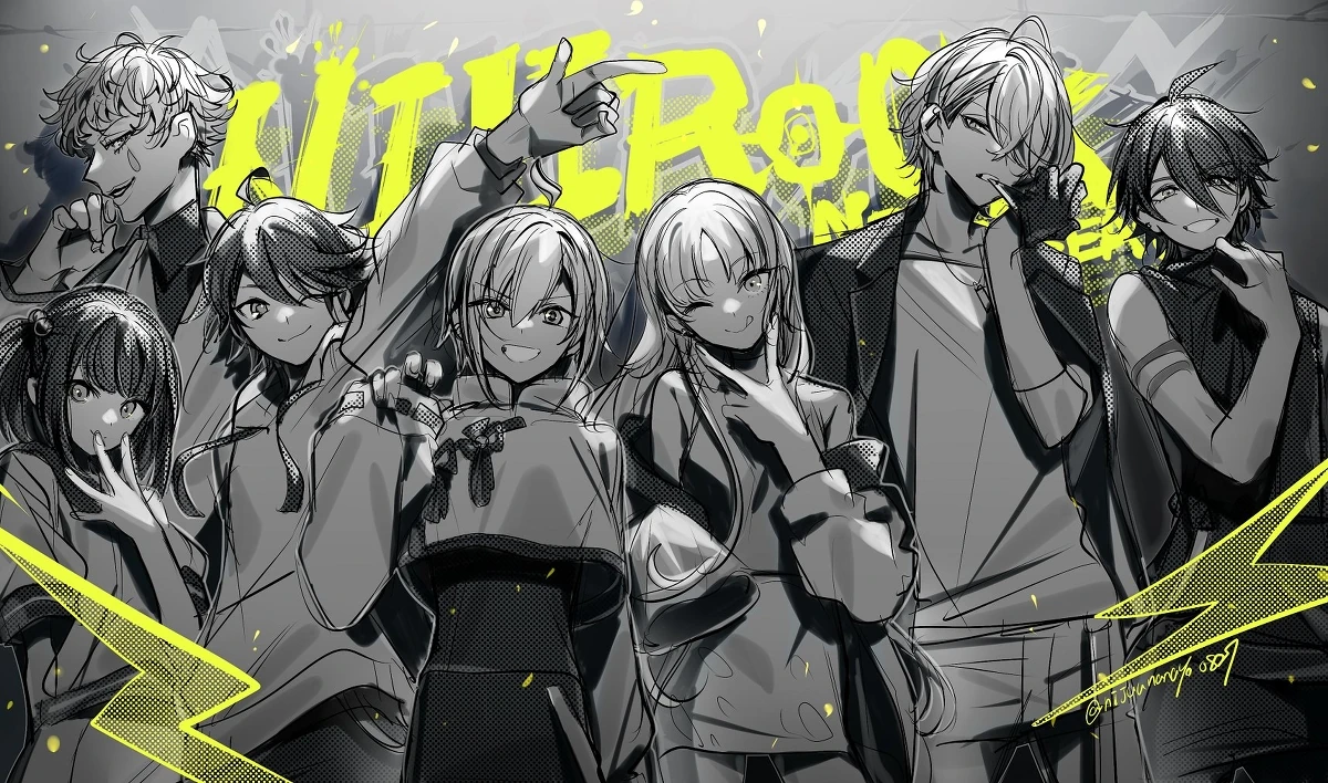 NIJIROCK NEXT BEAT Illustration<br>by Ninahachi
