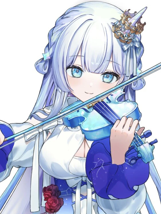 Miran playing violin