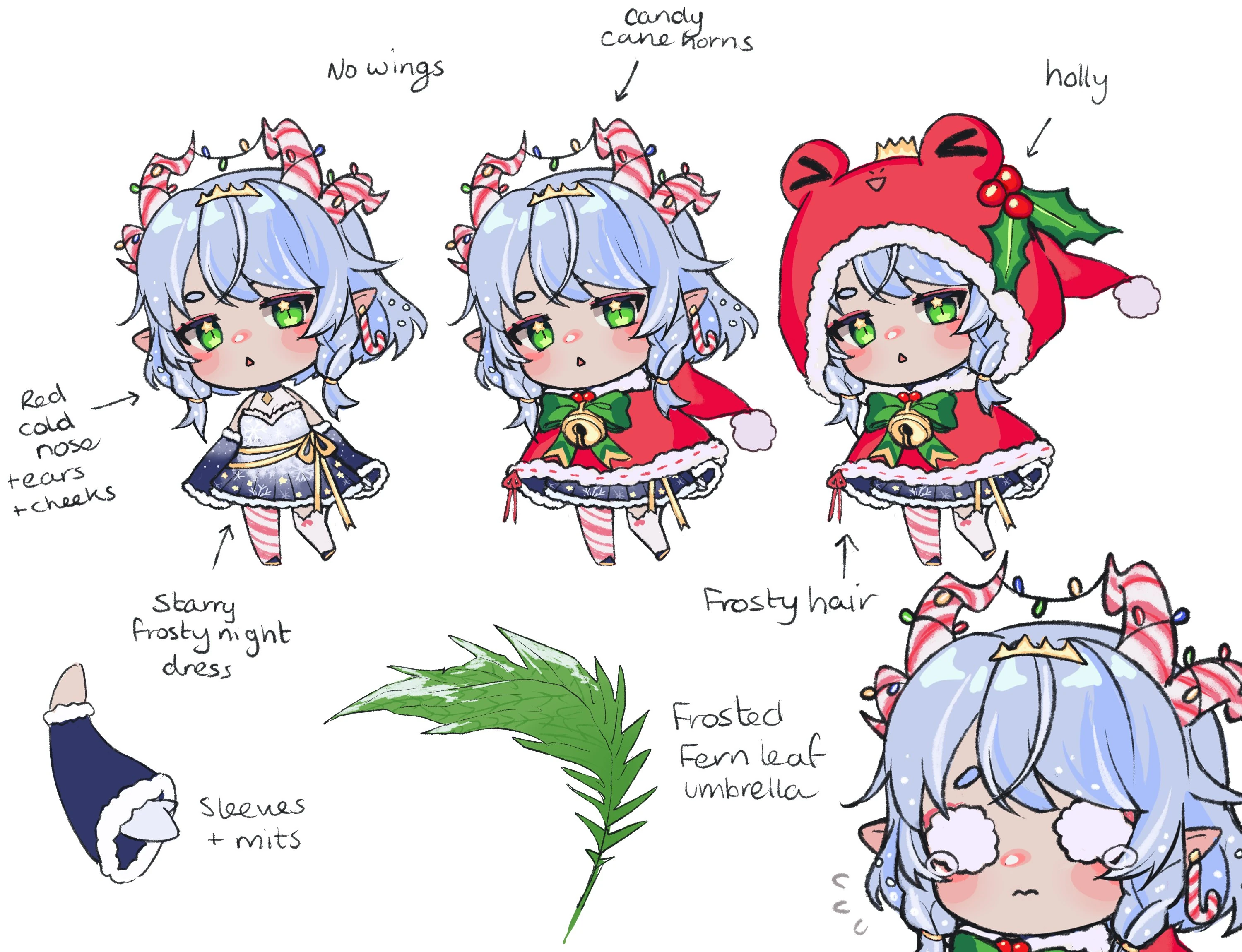Christmas Froog Reference Sheet by Apricot