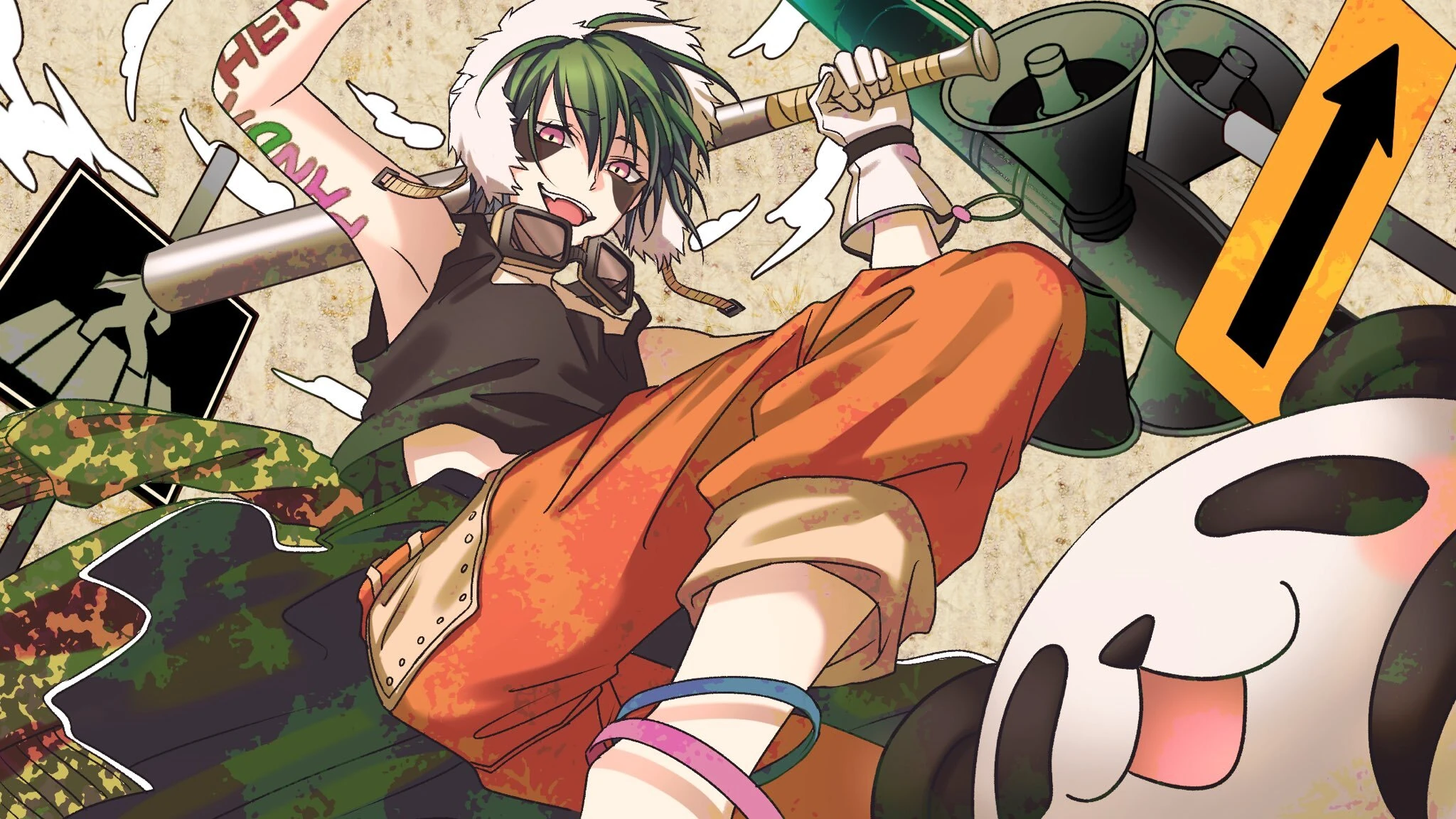 Panda Hero Illustration<br>by Koganei Kogane