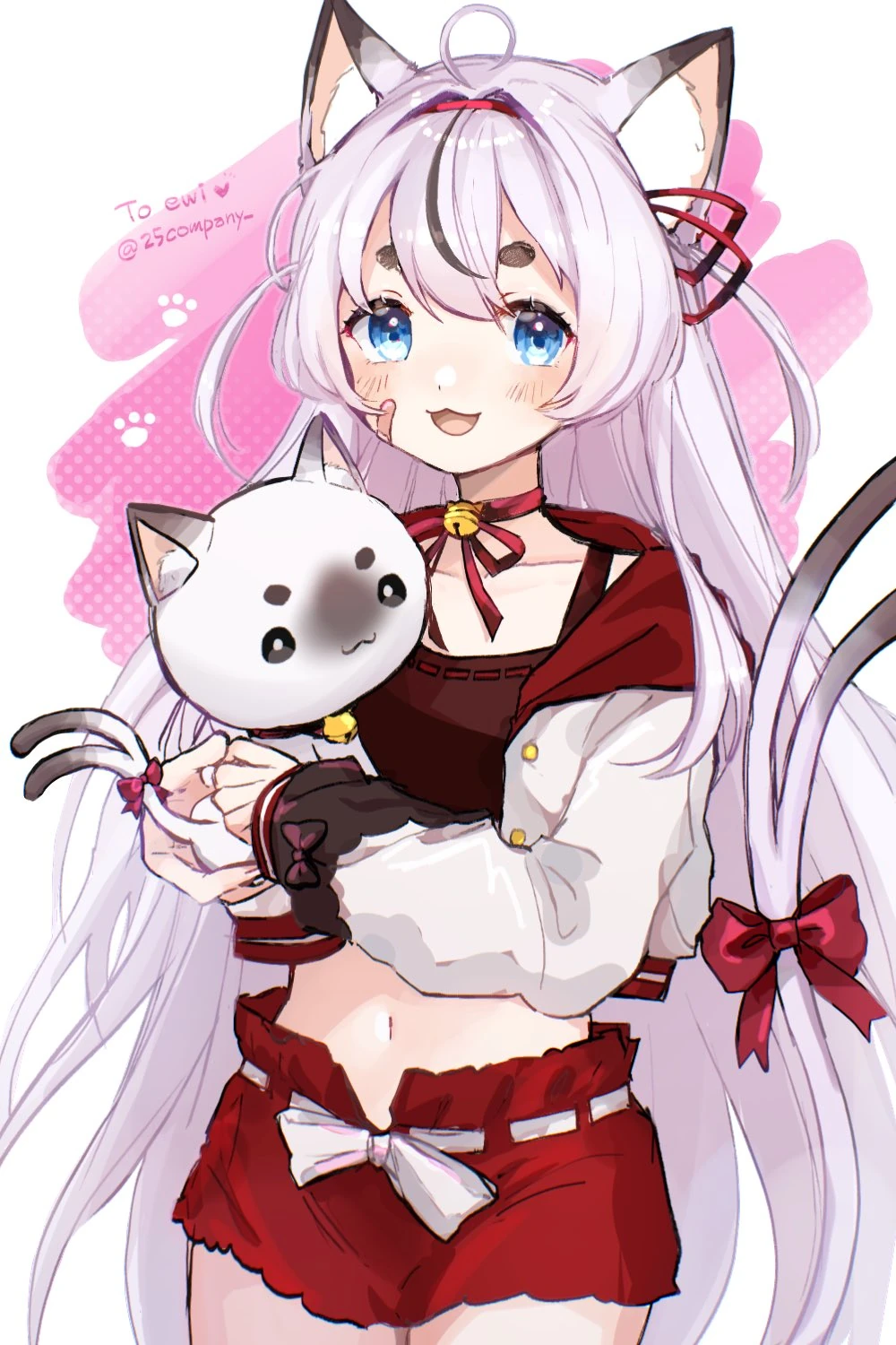 Selkie holding her kitty (also Selkie)<br>(by ぱ緒)