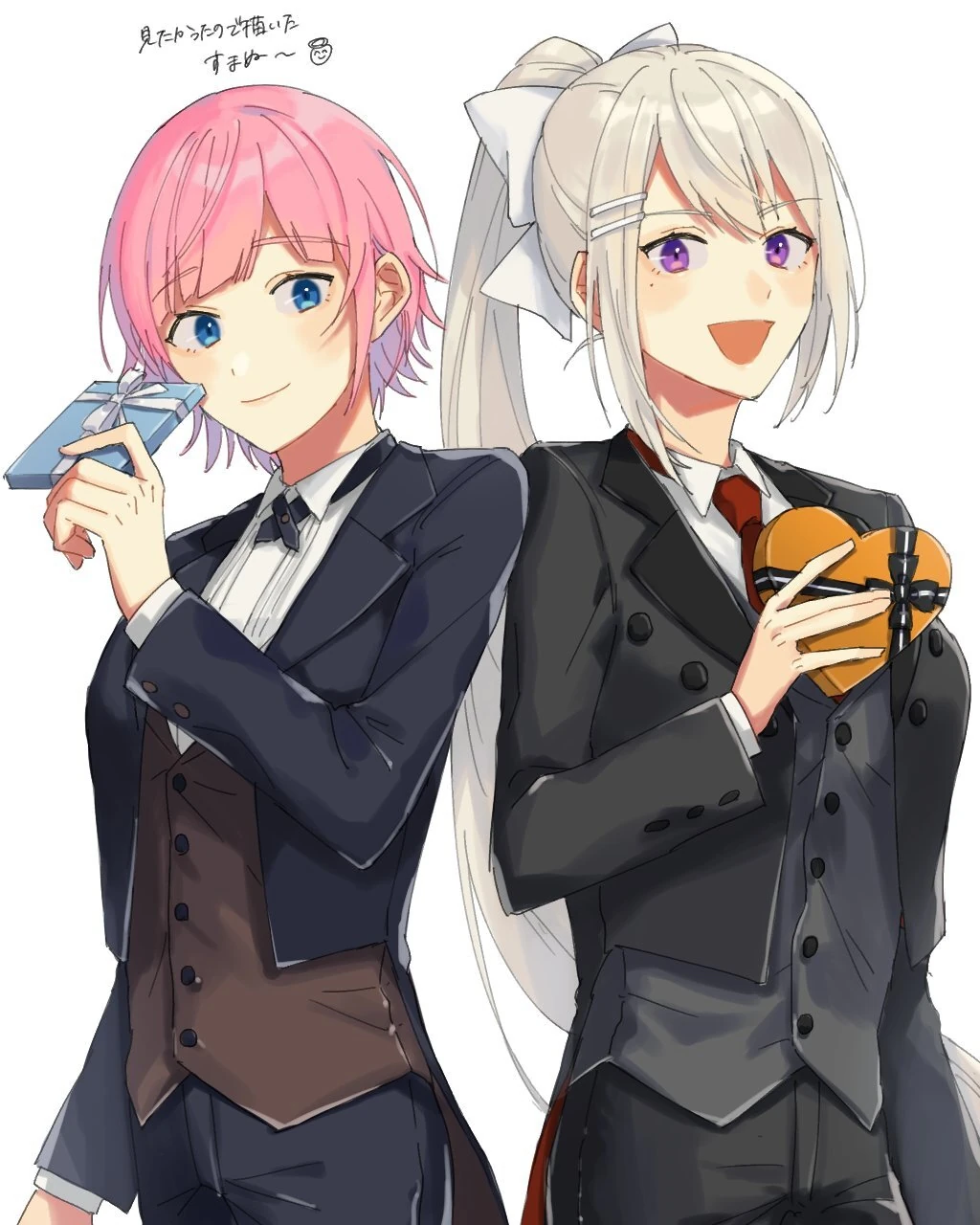 Higuchi Kaede and Yuhi Riri by Suwada