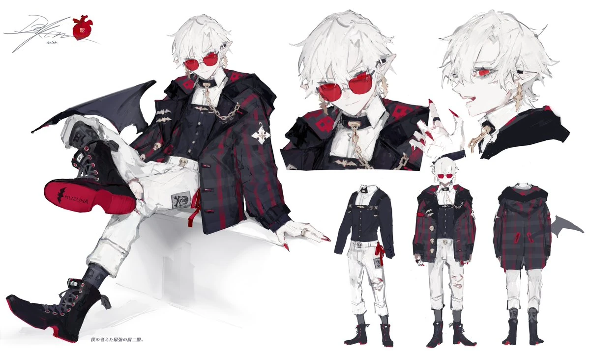 Formal x Rock Style Outfit Concept Illustration<br>by Daken