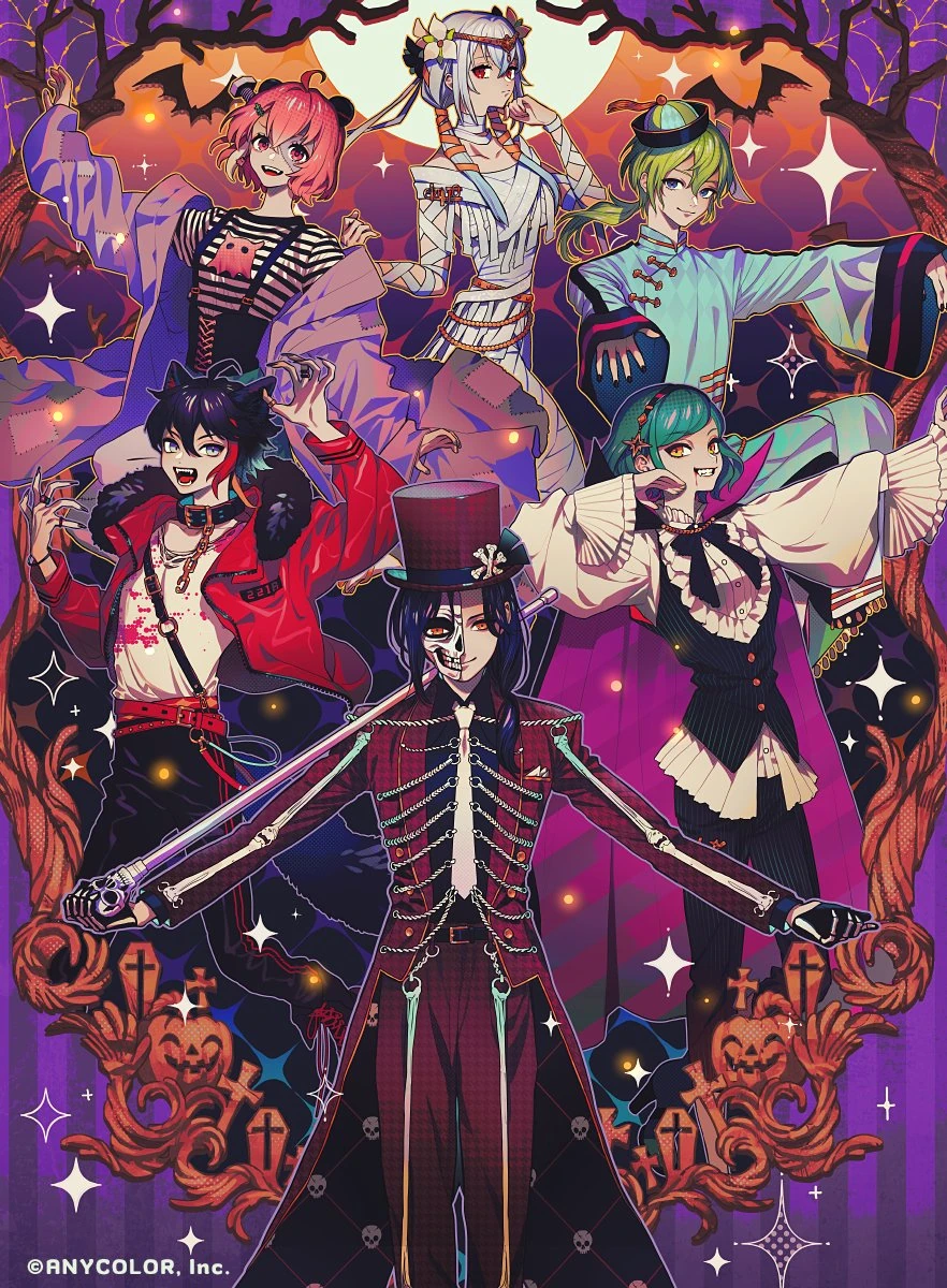 NIJISANJI Halloween Goods 2021 illustration by AKIAKANE