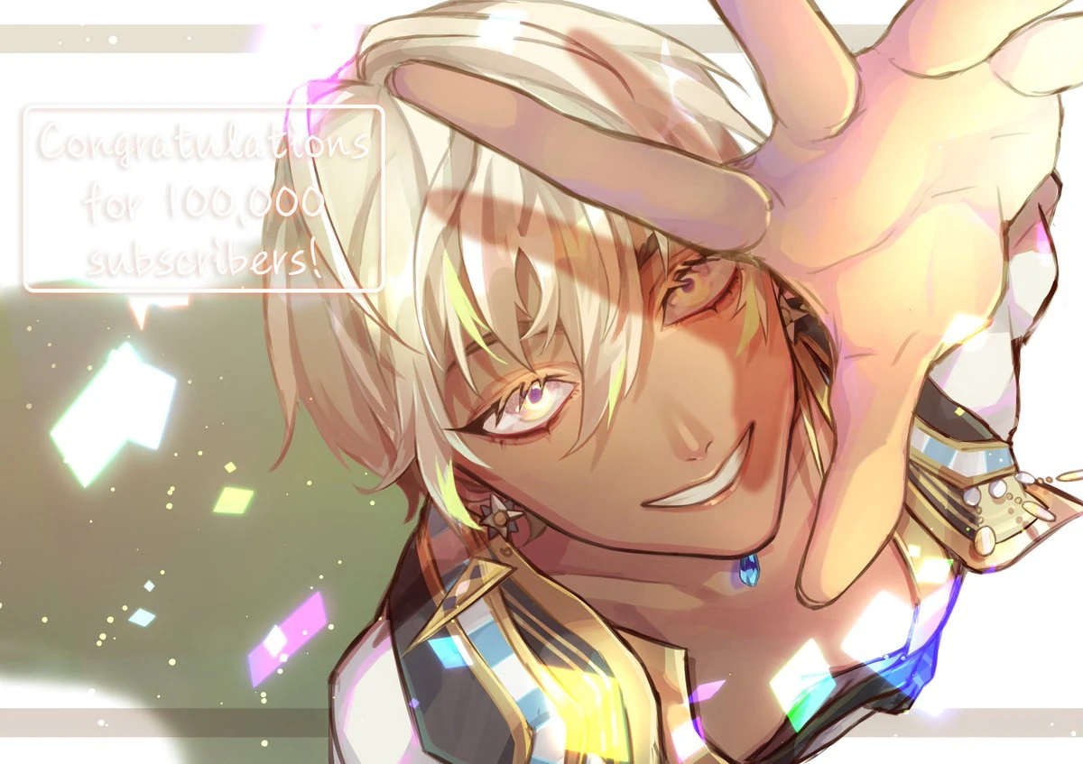 100,000 Subscribers Illustration<br>by Masuda