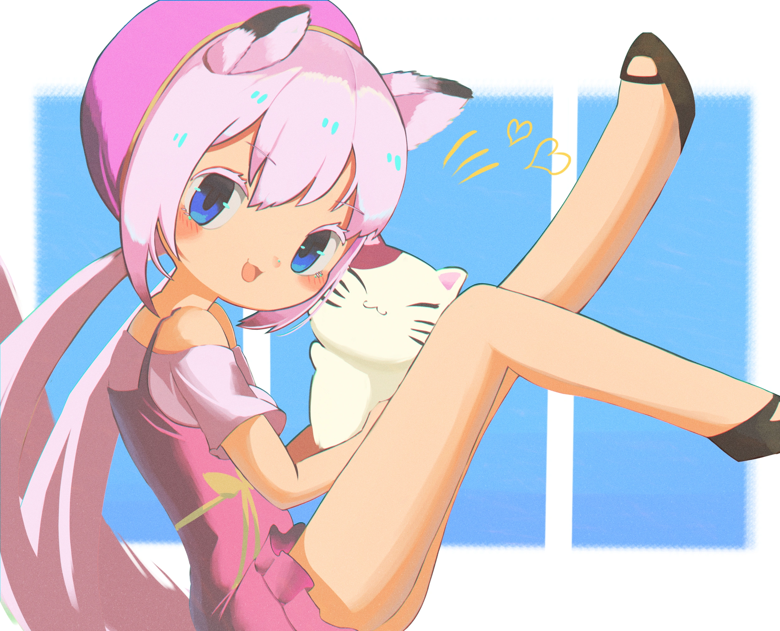 Effie with a Cat by @OSNmykk