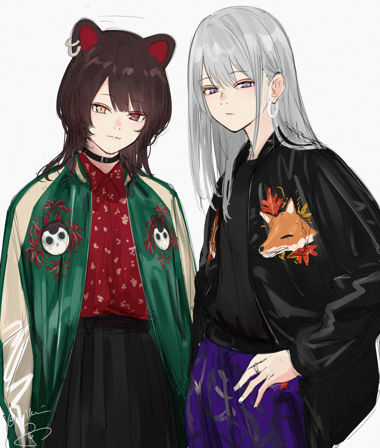 Inui Toko and Higuchi Kaede by Issiki