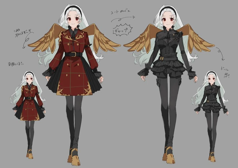 Kazaki-sama Winning Heroine Outfit Concept Illustration<br>by Suwada