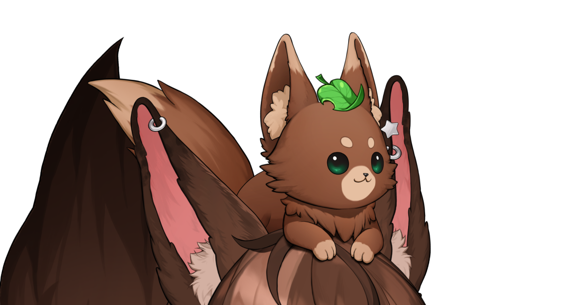 A closeup of Moon's mascot, Tulip