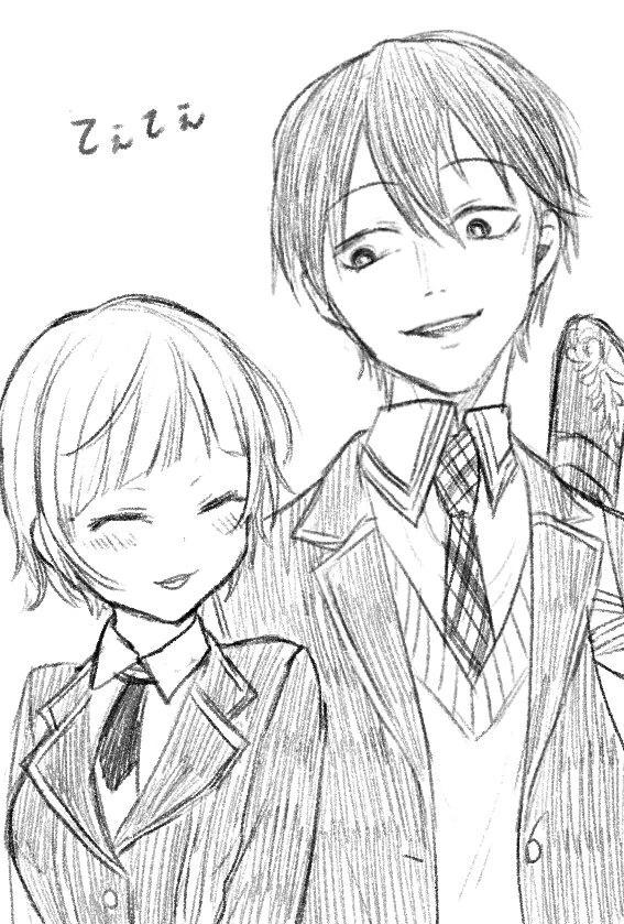 Yuhi Riri and Kenmochi Toya<br>by Yamanawosuke
