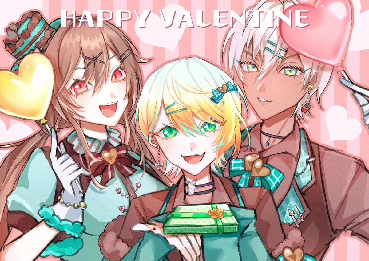 Meifu Valentine's Day 2021 Illustration<br>by Masuda