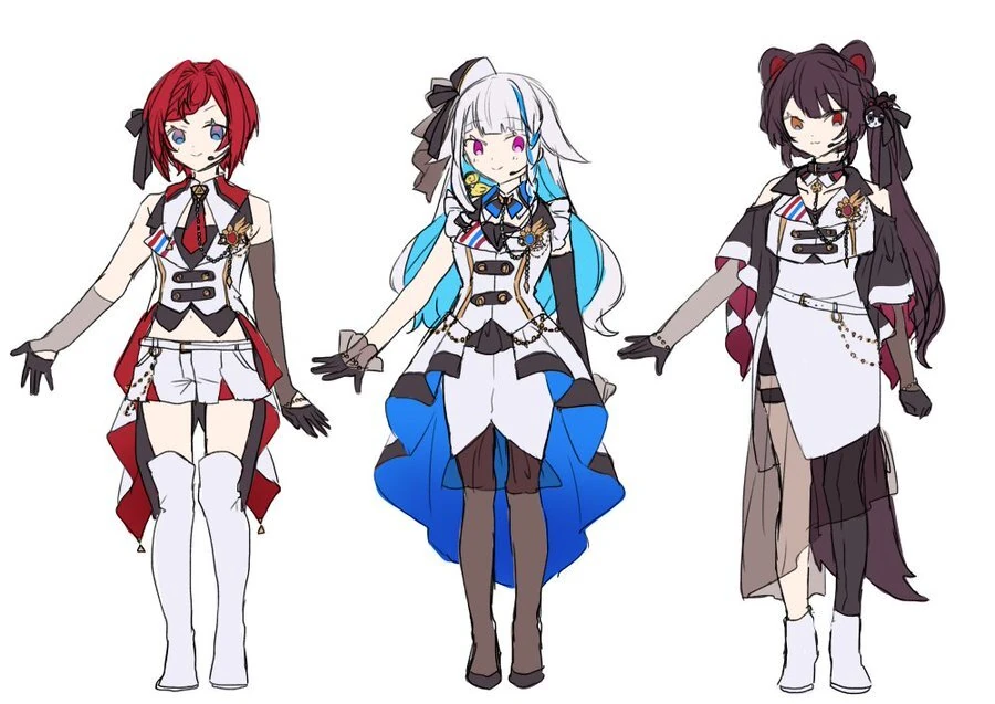 Sanbaka in Idol Outfits by Yamabukiiro
