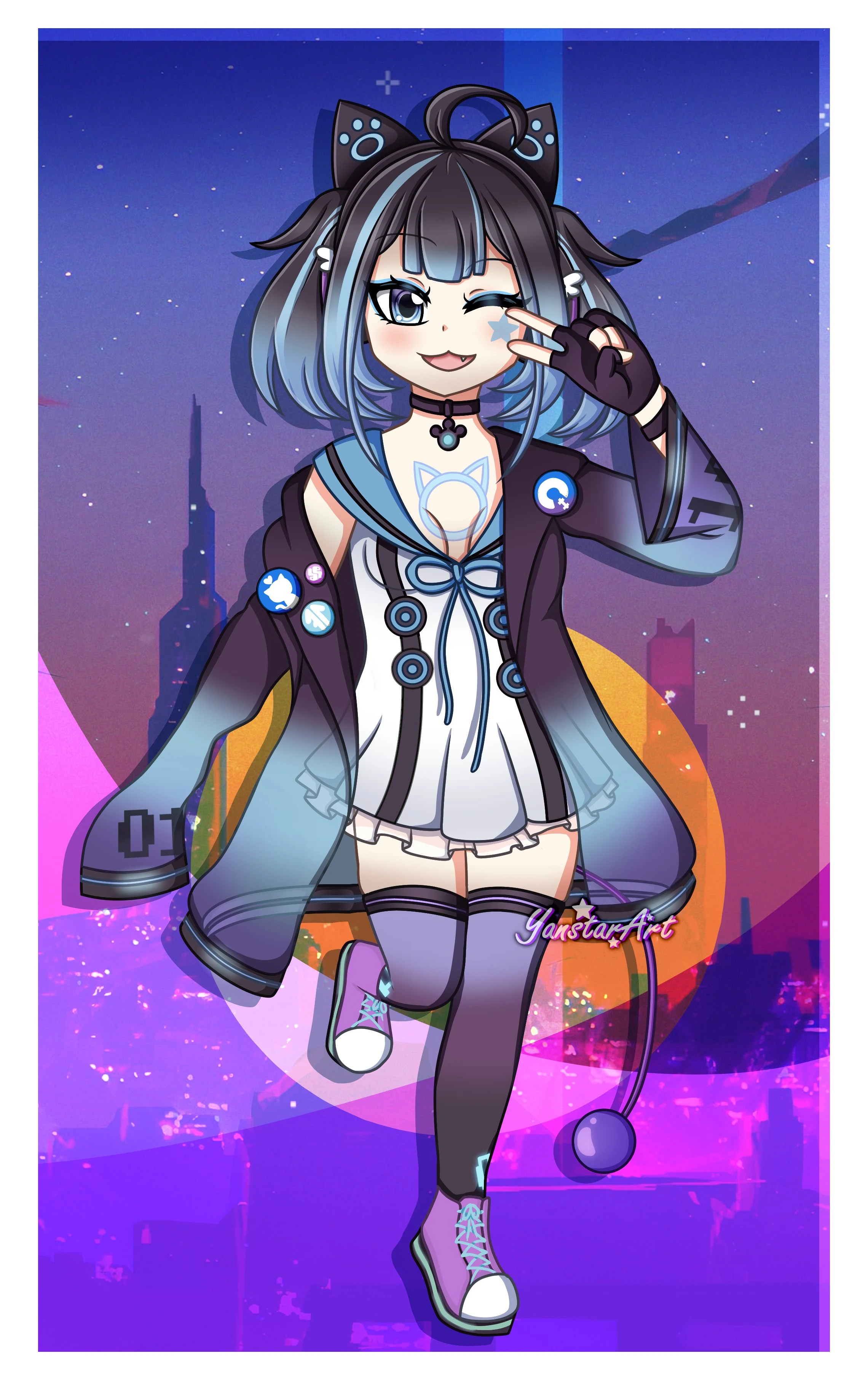 Cyan art commissioned by ThewarriosSan made by Yans @YanstarPrior250