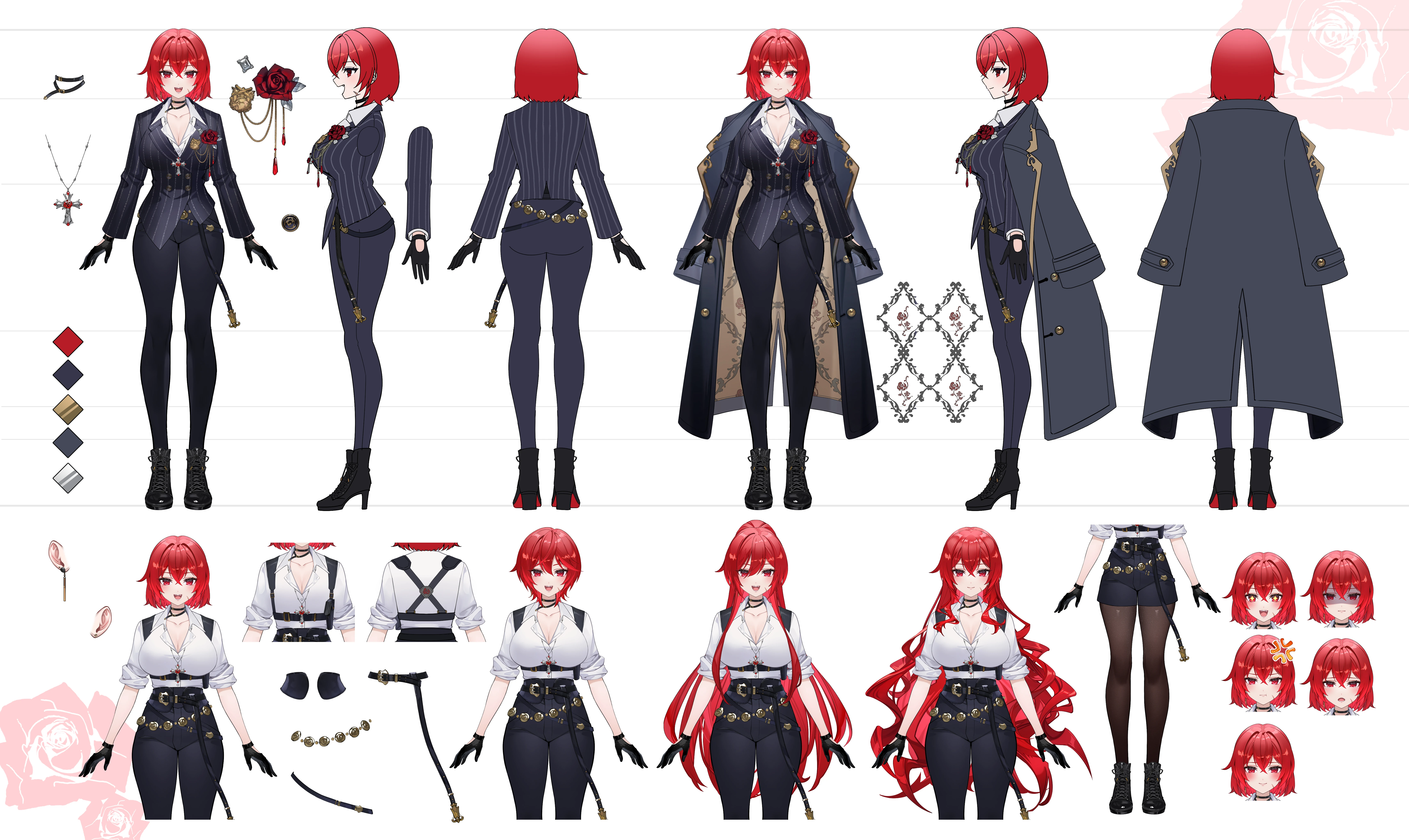 Character Sheet of the model designed by m_n_c_r.