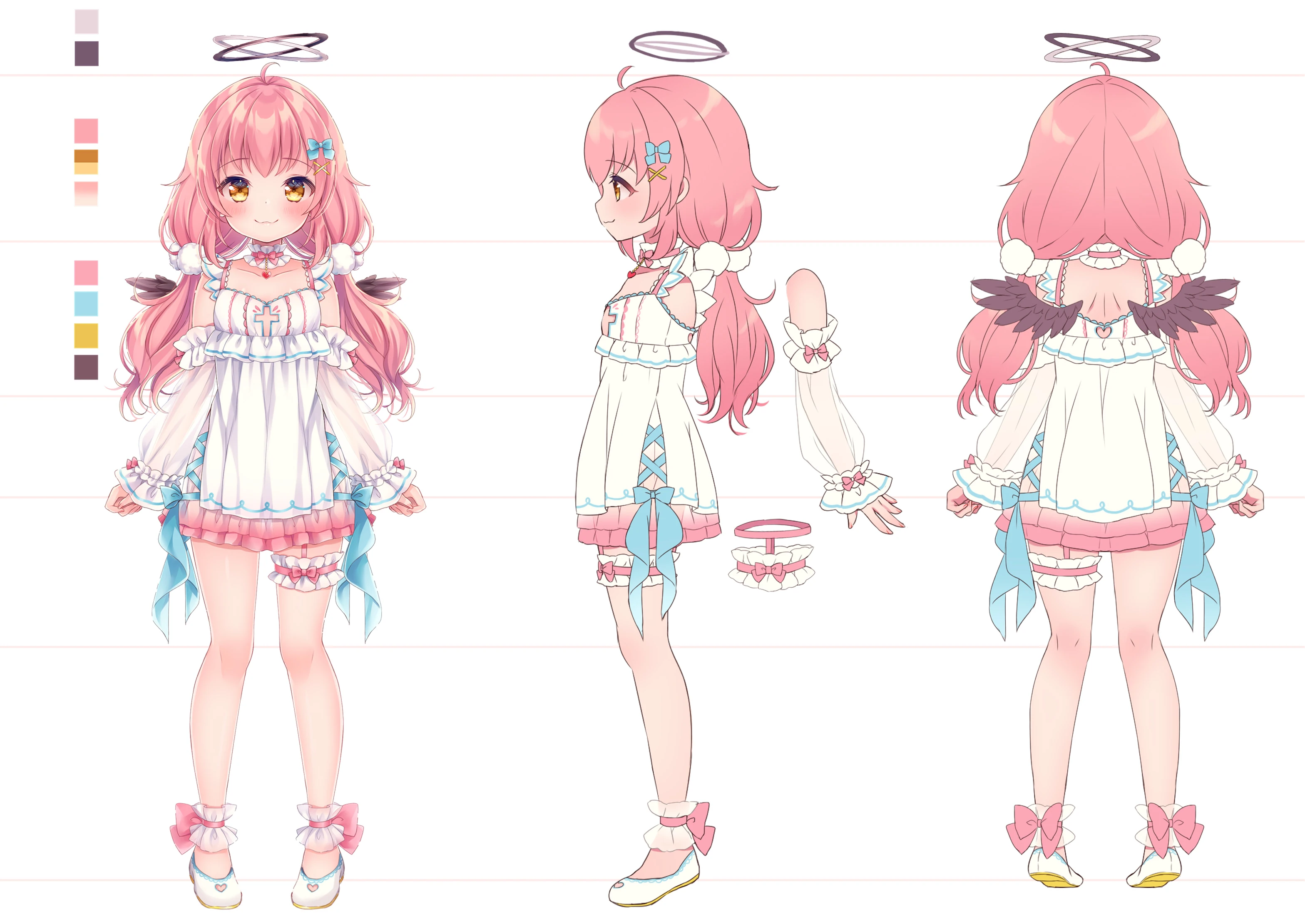 Datenchi Yua 2022 Outfit Reference Sheet