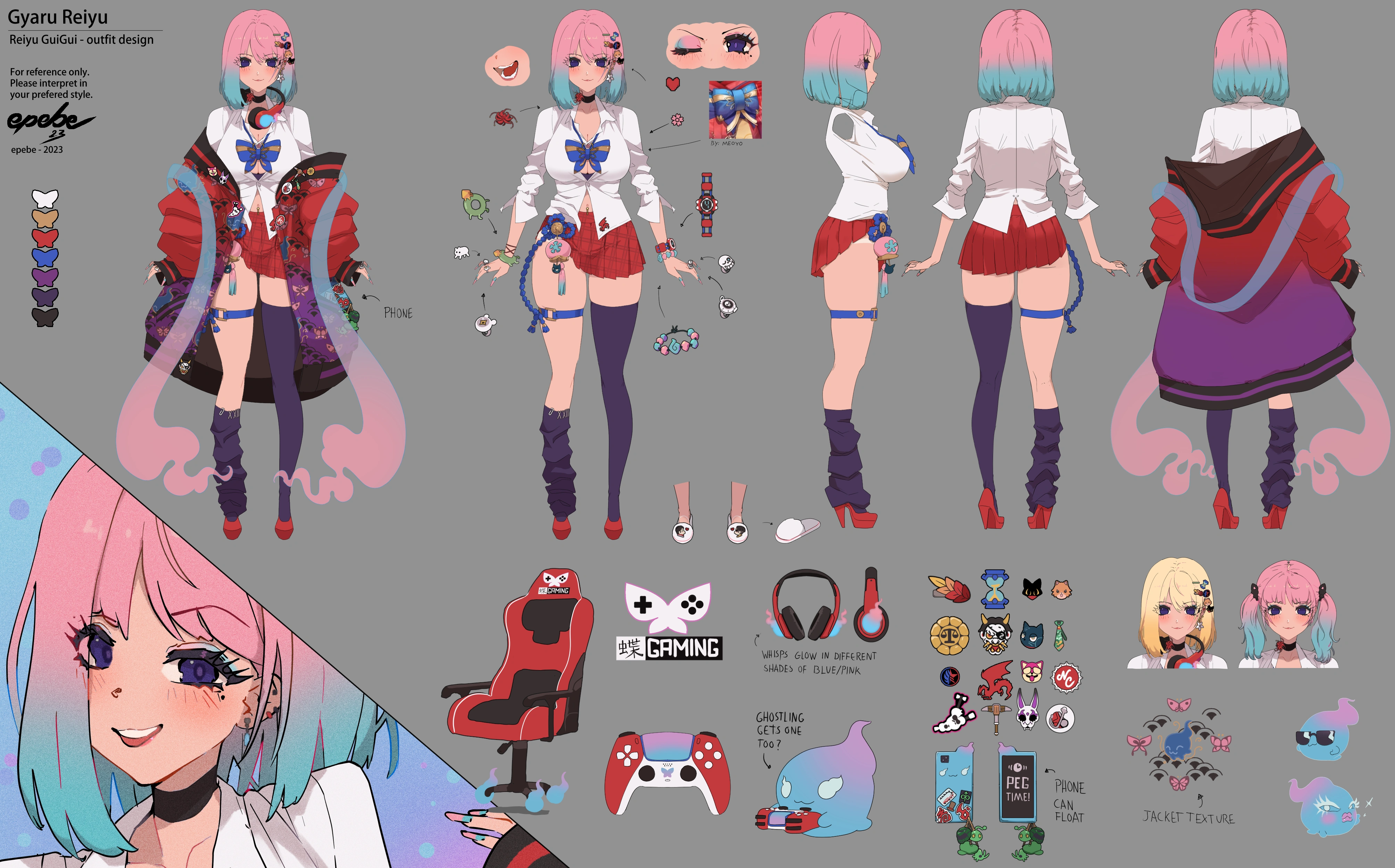Gyaru Reiyu Reference Sheet