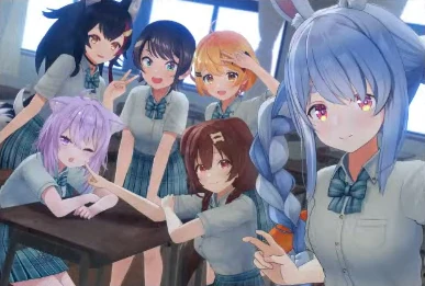 hololive ERROR Train Arc postcard