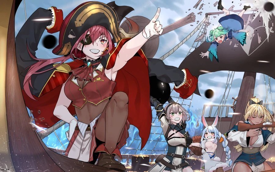 Hololive Fantasy Illustration<br>by Hieh
