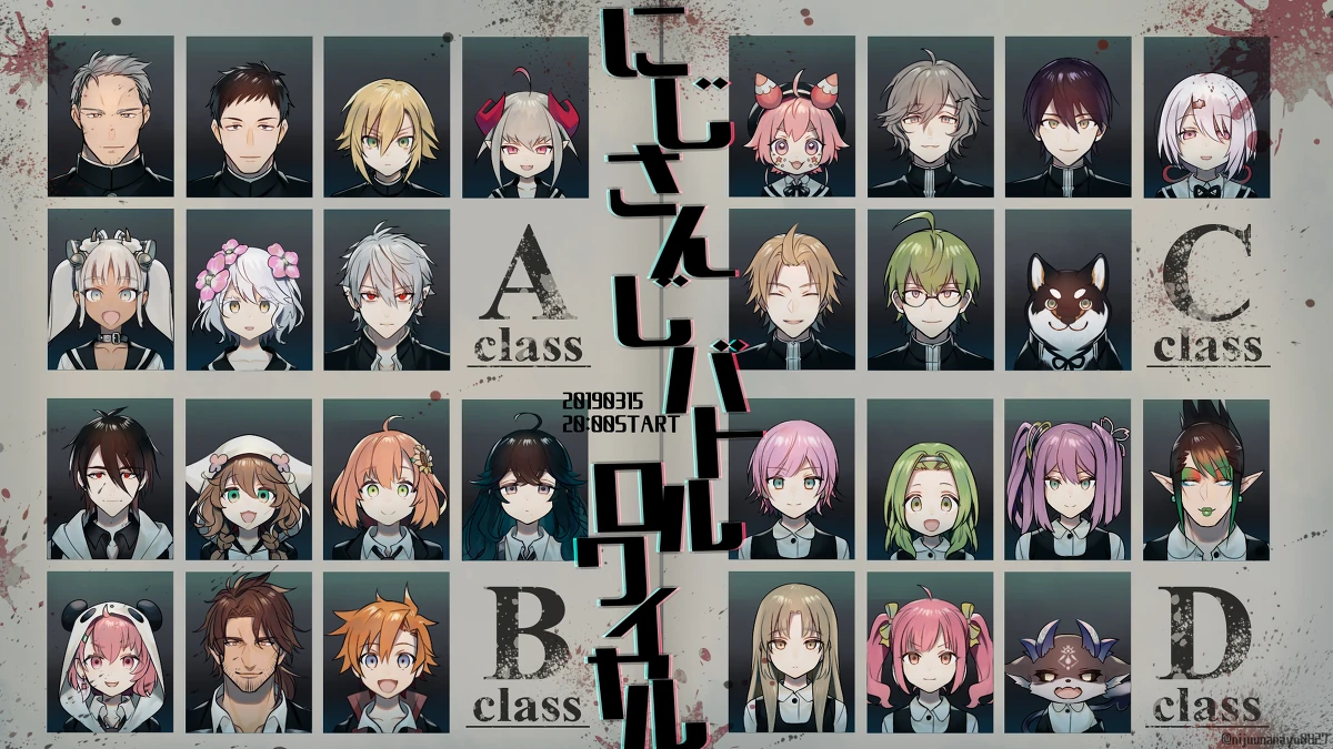 NIJISANJI Battle Royale 2019 Illustration<br>by Ninahachi