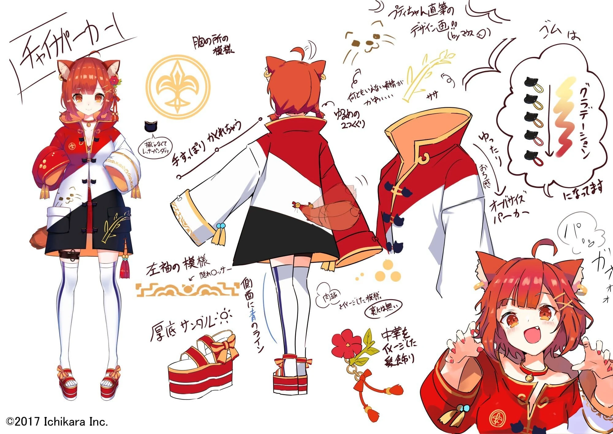 Chinese-style Parka Reference Sheet