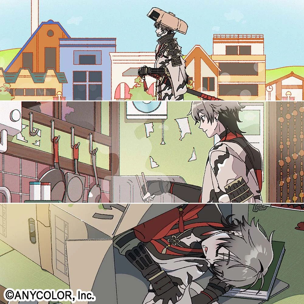 Opening, Away, and Ending Animations by Momono Sao