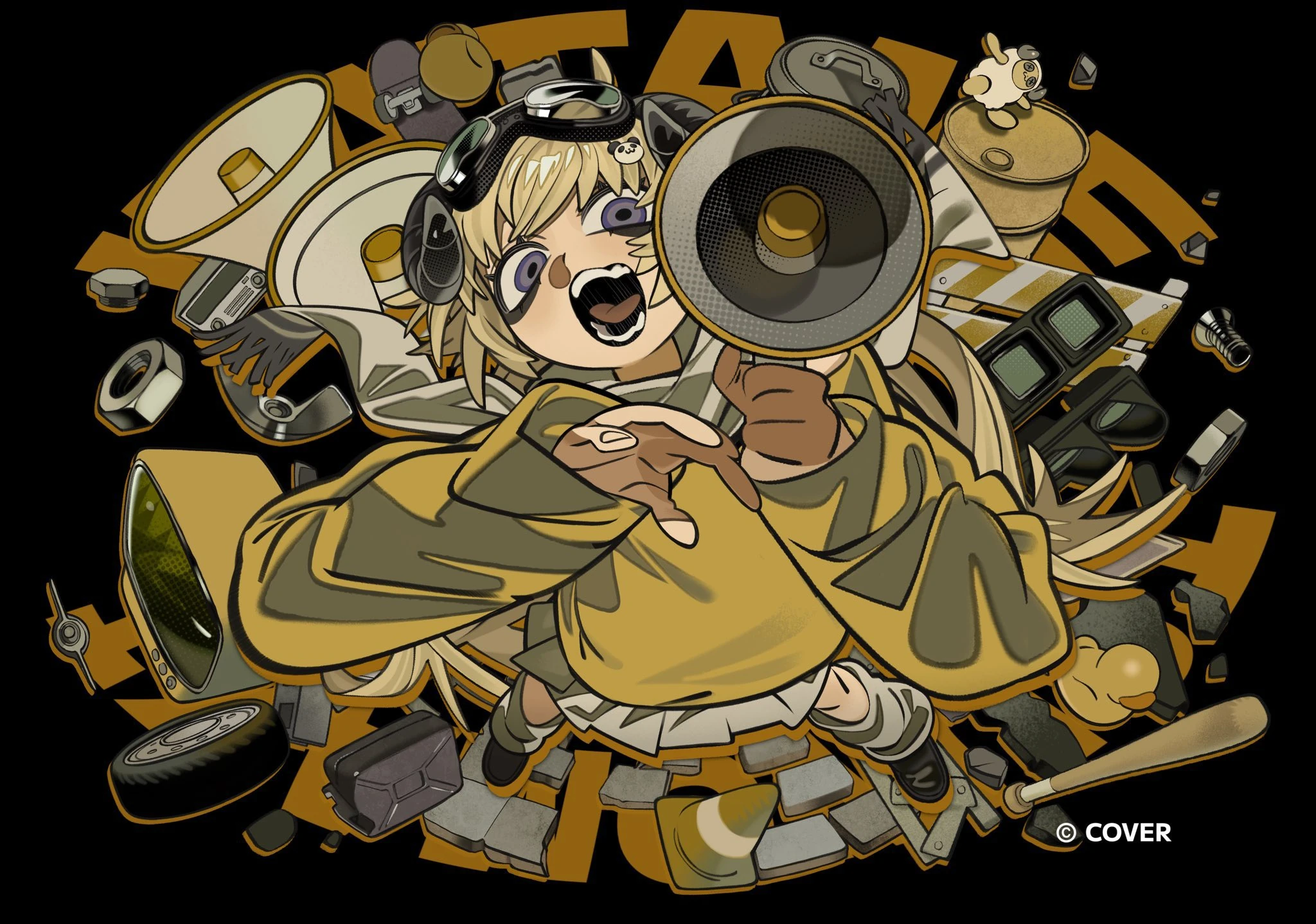 Panda Hero Illustration<br>by Chappii