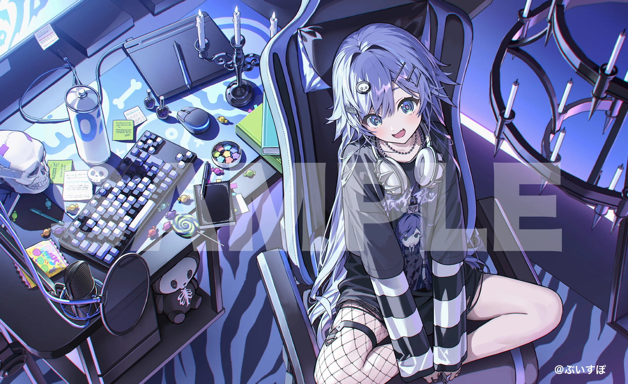 VSPO! GEAR Gaming Keyboard Illustration<br>by [https://x.com/428clv/status/1878430687185063967 Kitada Mo]