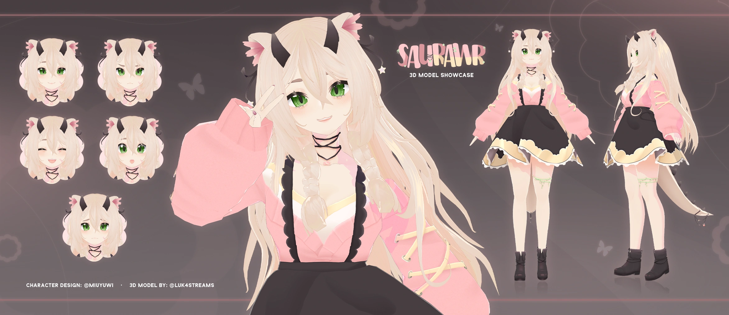 3D model reference sheet