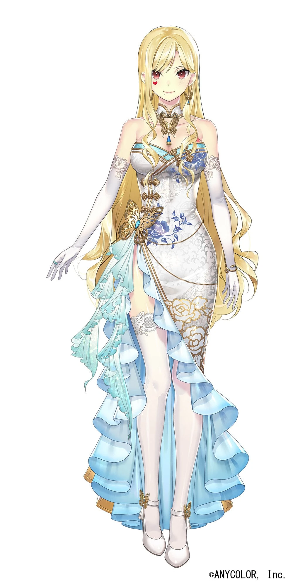 Mahjong Outfit Without Cape and Butterfly Clip