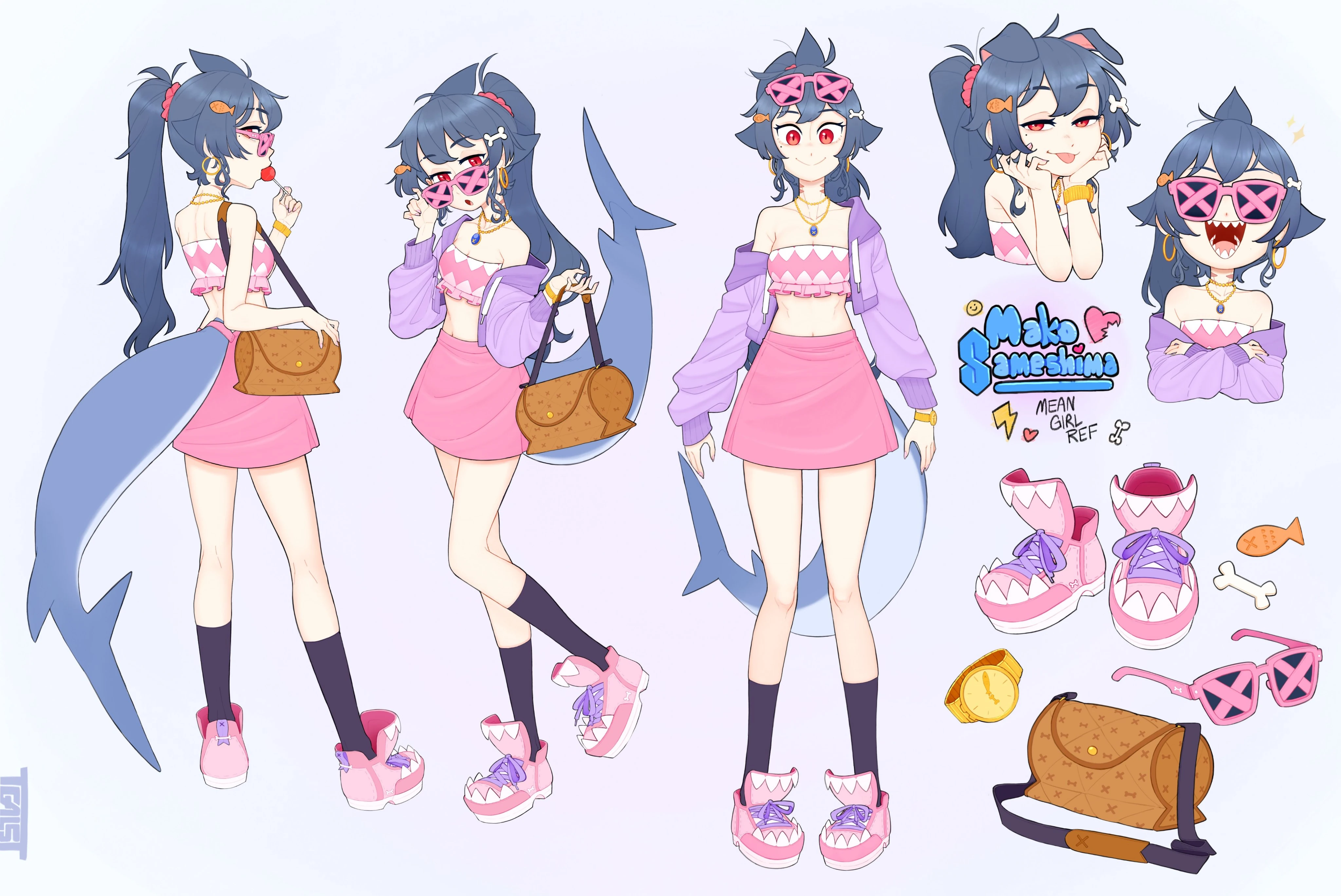 Fifth outfit reference sheet<br>by Tealst