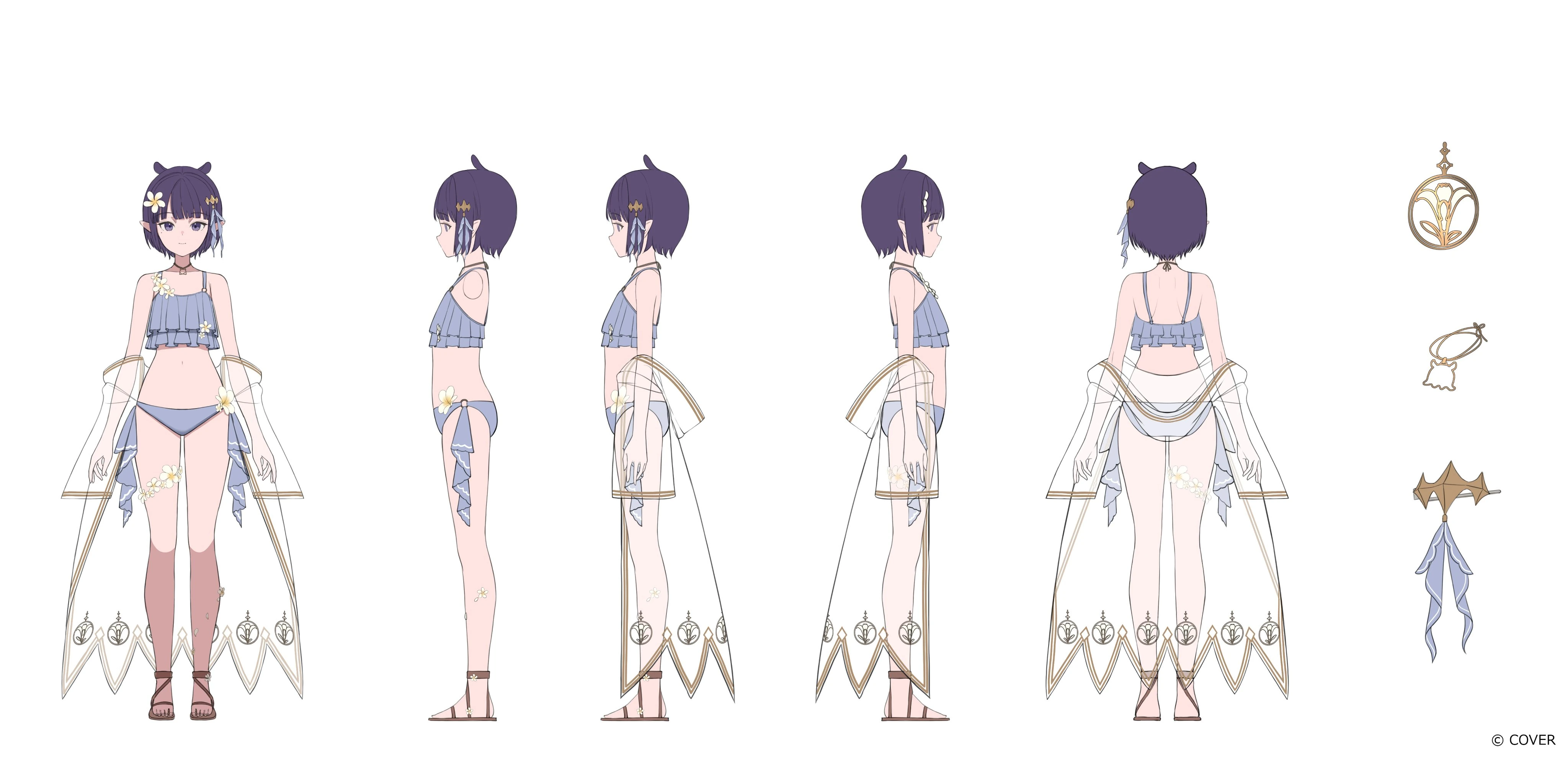 holonatsu Paradise Costume Reference Sheet