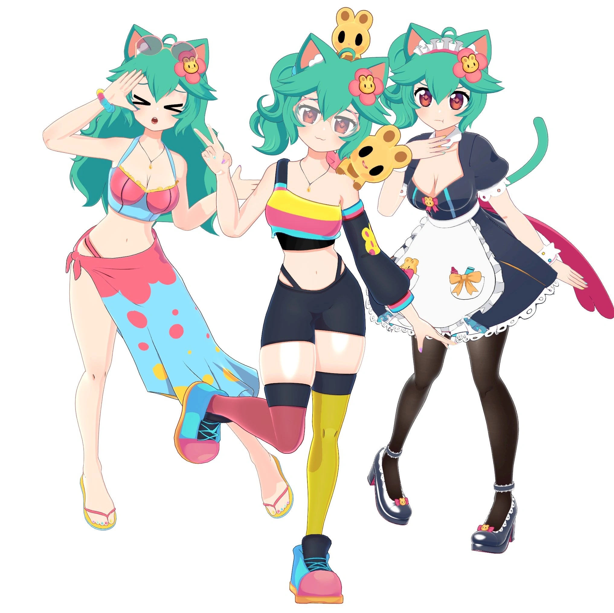 Rosedoodle three outfits