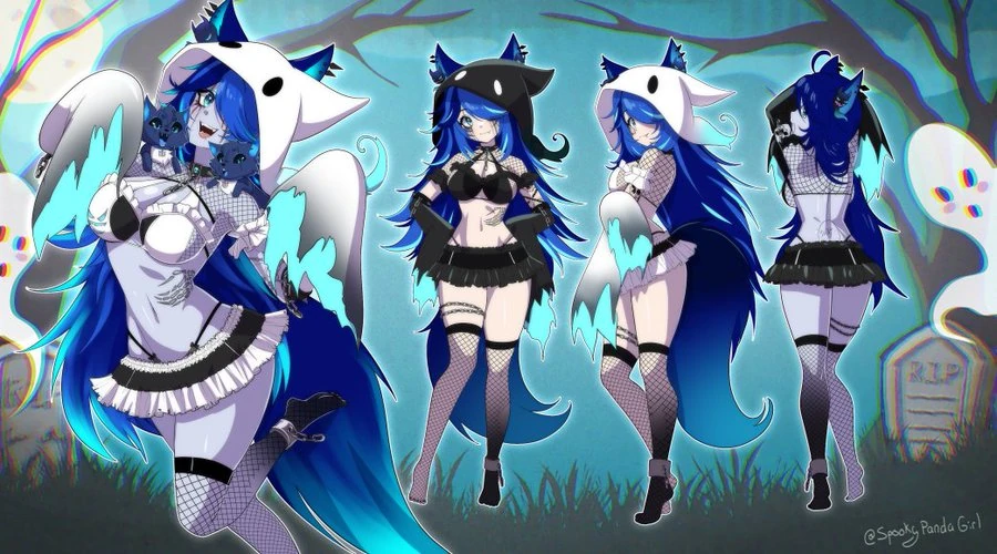 Cerber-Boo Halloween Outfit Reference Sheet<br>by Spooky