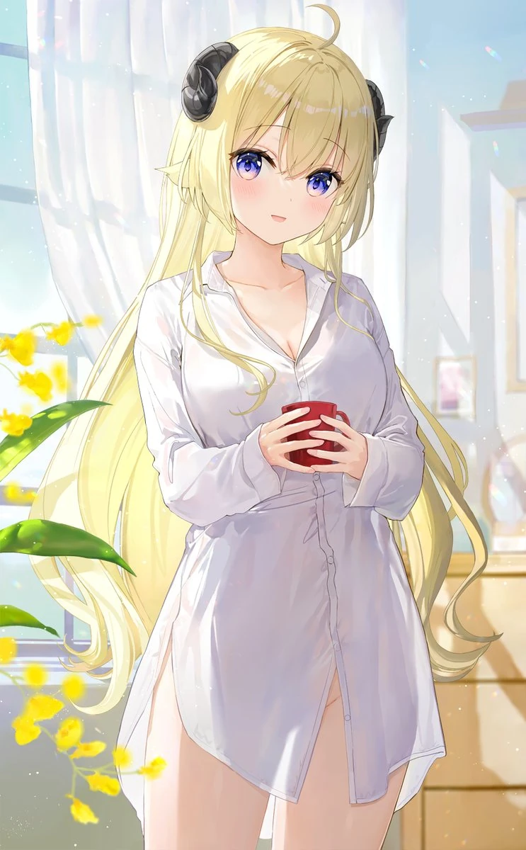 Watame in a Shirt by Fu-mi