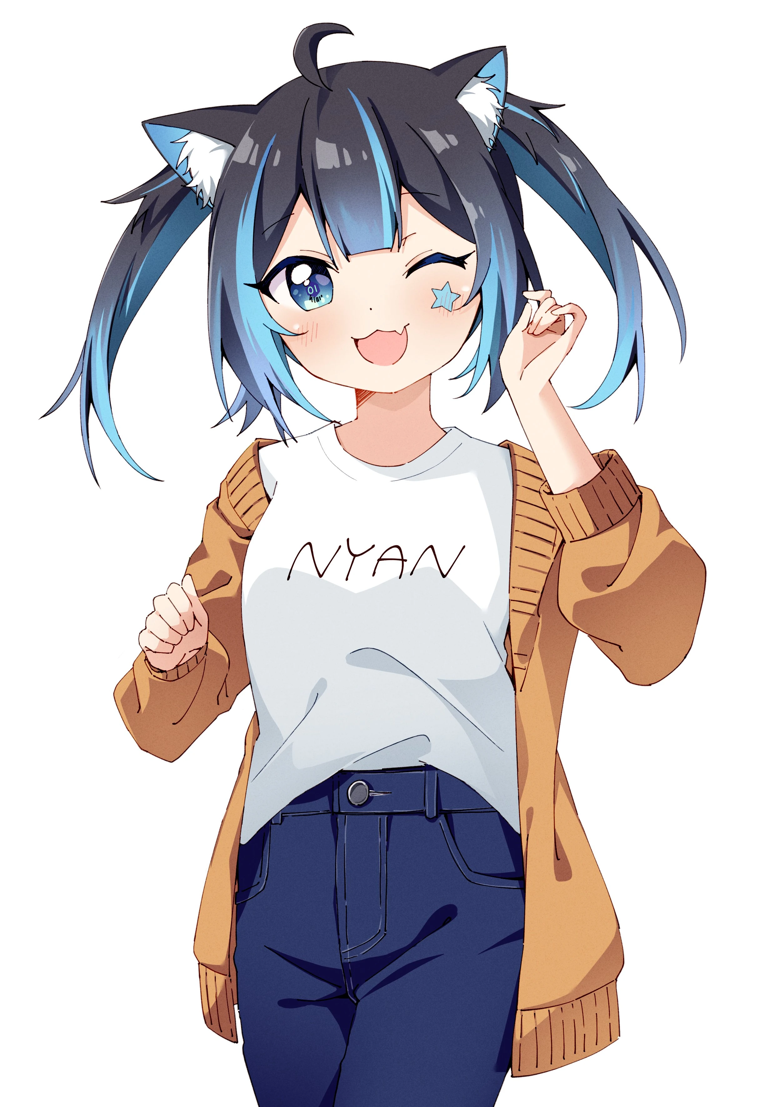 Cyan in jacket by @konomi_150