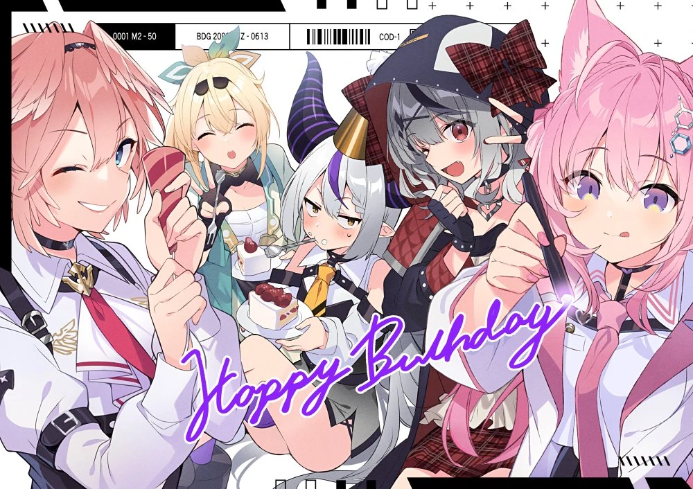 La+ Darknesss 2022 Birthday Illustration by Mishima Kurone