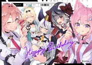 La+ Darknesss 2022 Birthday Illustration by Mishima Kurone