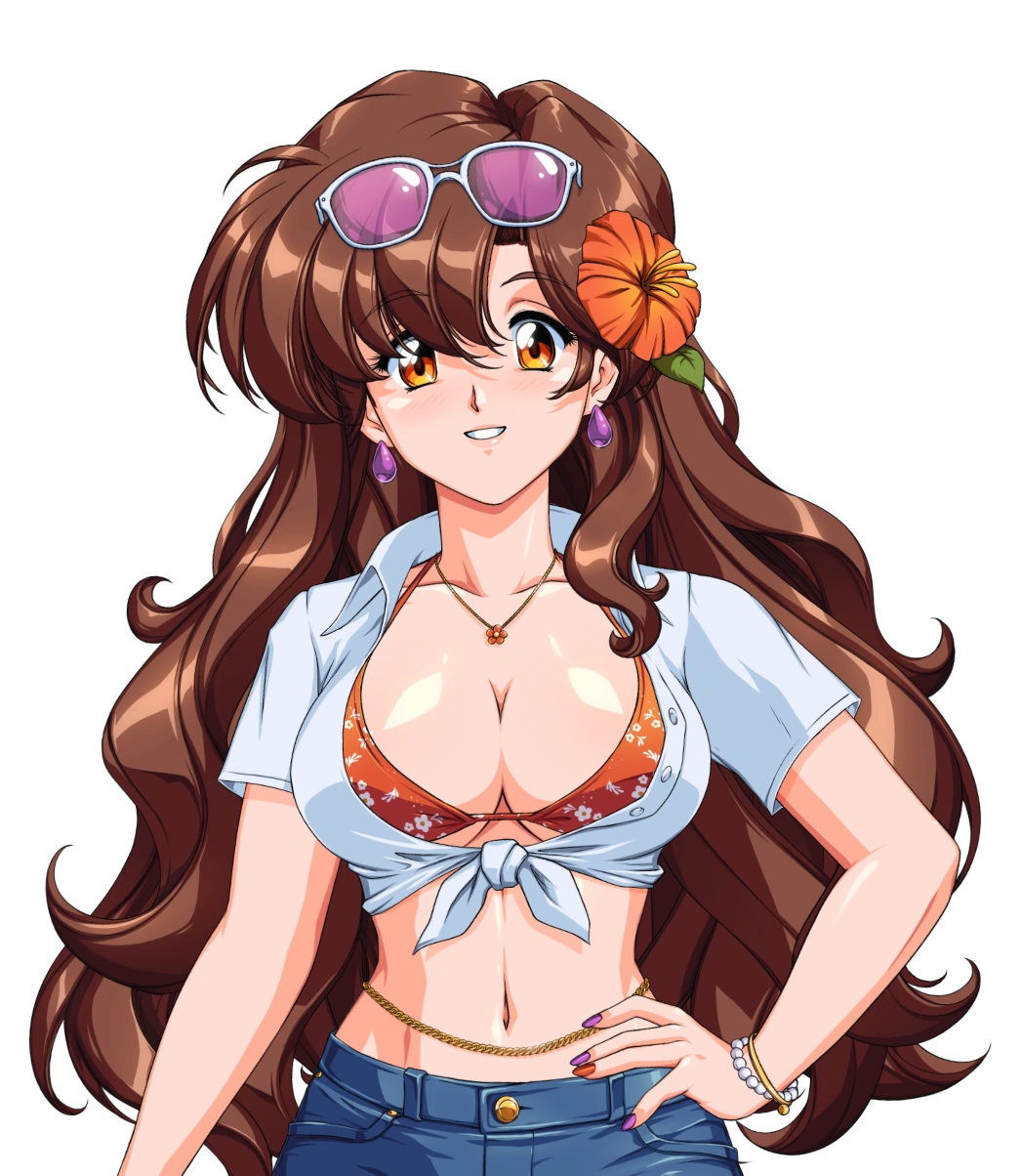 Natsu Kashii Live2D Model Art by SirKnightbot