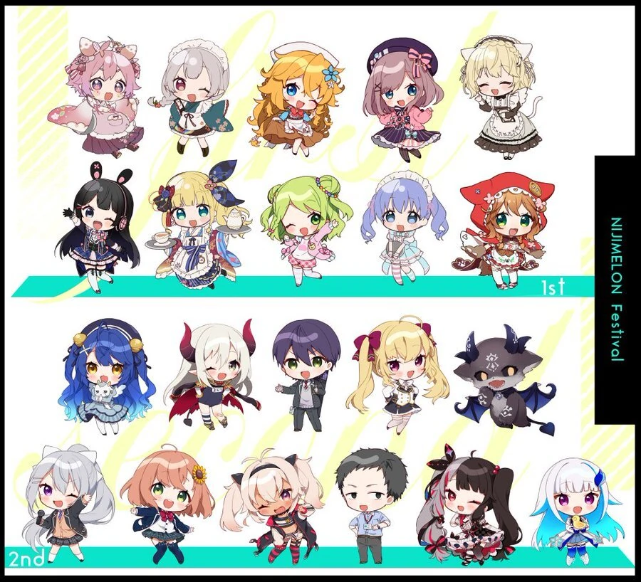 NIJIMELON Festival SD Illustration<br>by Yamabukiiro