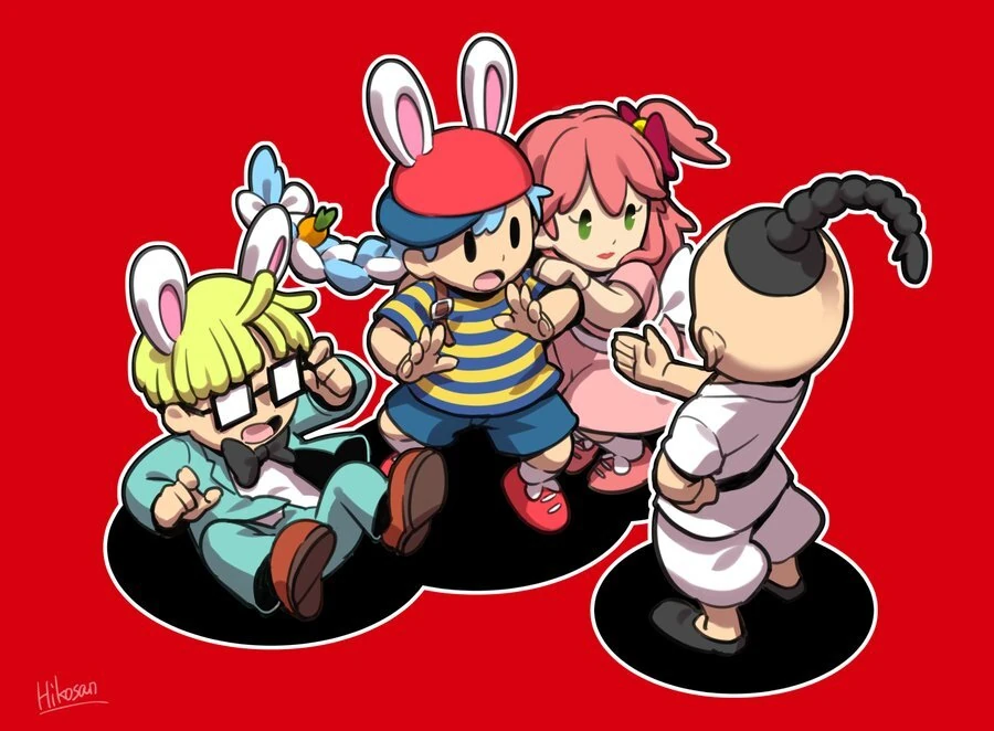 Mother 2 Illustration<br>by Hikosan