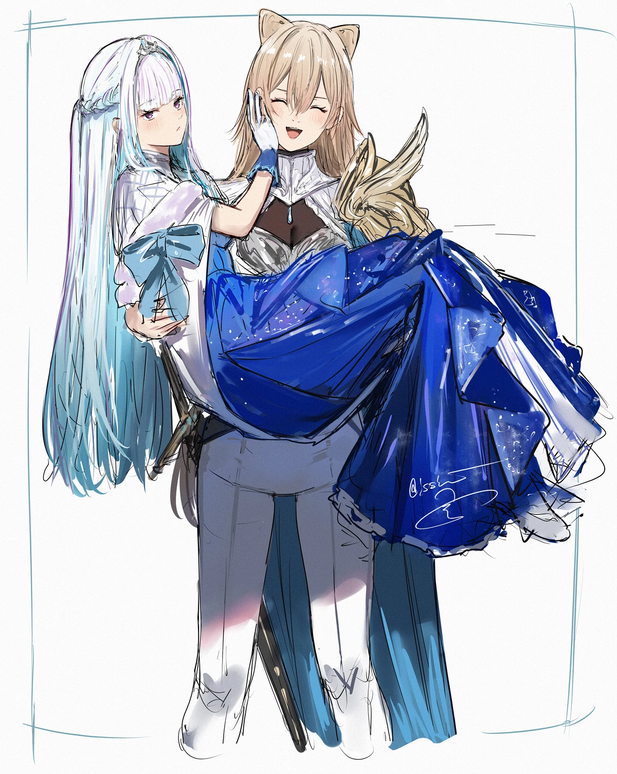 Princess and Knight by Issiki